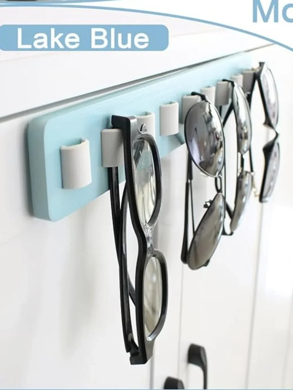 Lake Blue Sunglasses Organizer Wall Mounted Wood